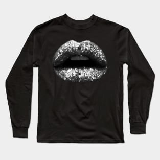 Glitter Lips 70s Fashion Long Sleeve T-Shirt